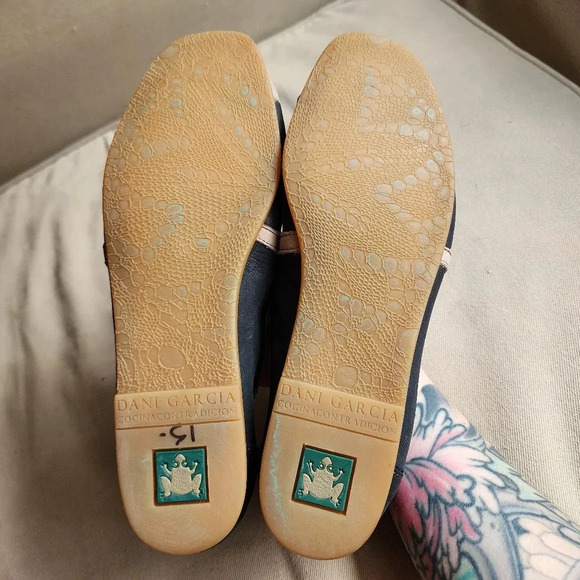 El Naturalista Dani Garcia Two Tone Black/Tan Mary Jane Strappy Flats Size US 11 - Picture 6 of 9